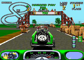 Atari Games: Road Riot's Revenge Rally, Screenshot