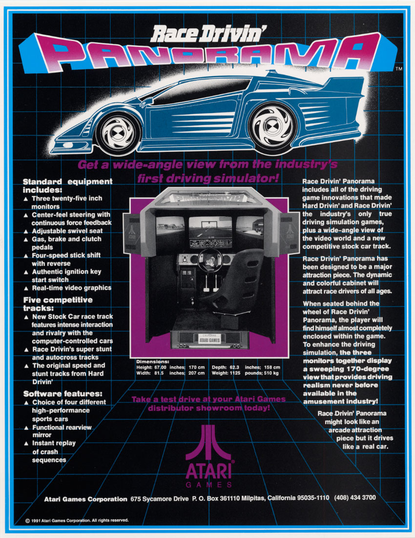 Atari Games: Race Drivin' Panorama