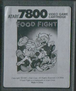 Atari 7800 Food Fight (CX7804)